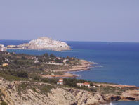 Peniscola Viewed From the Sierra D'Irta